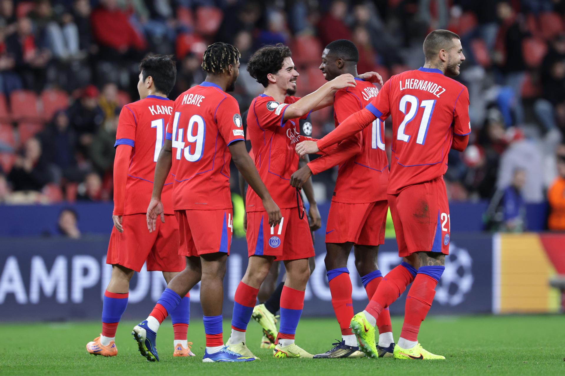 PSG desató una tormenta de goles al Bayer Leverkusen en su visita a Alemania