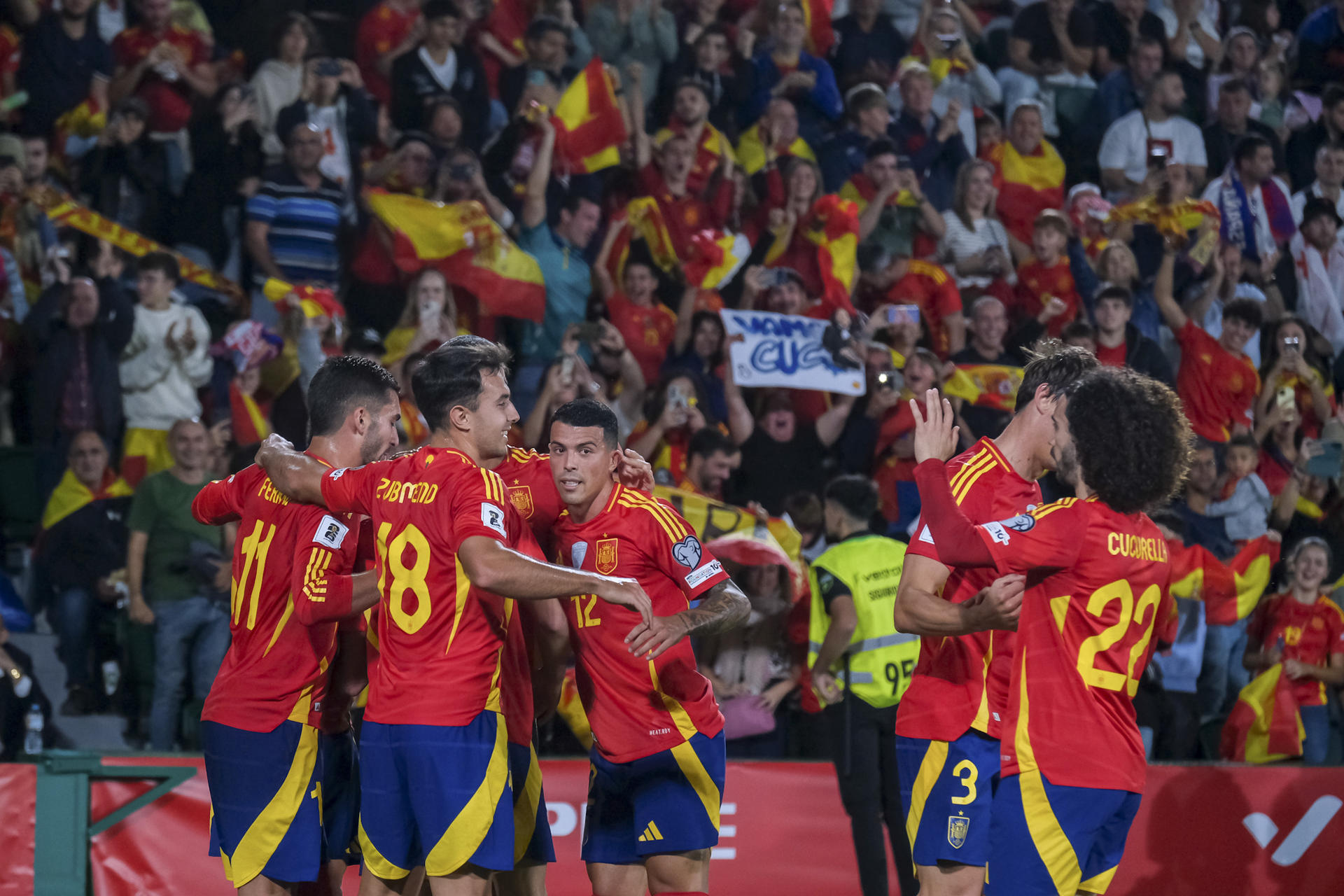 España avanza firme hacia el Mundial tras cómoda victoria ante Georgia