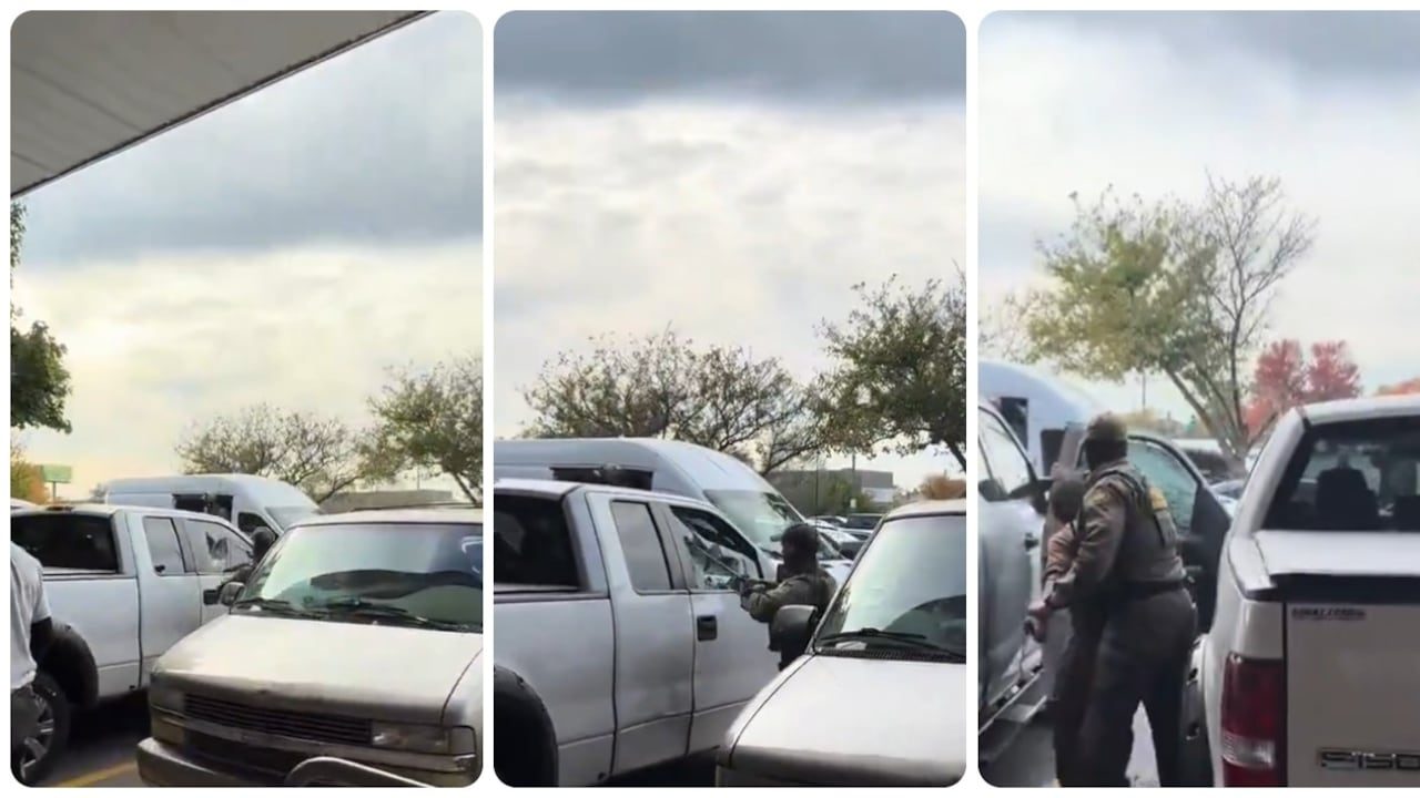Agente del ICE rompió el vidrio de un vehículo para capturar a un migrante (VIDEO)
