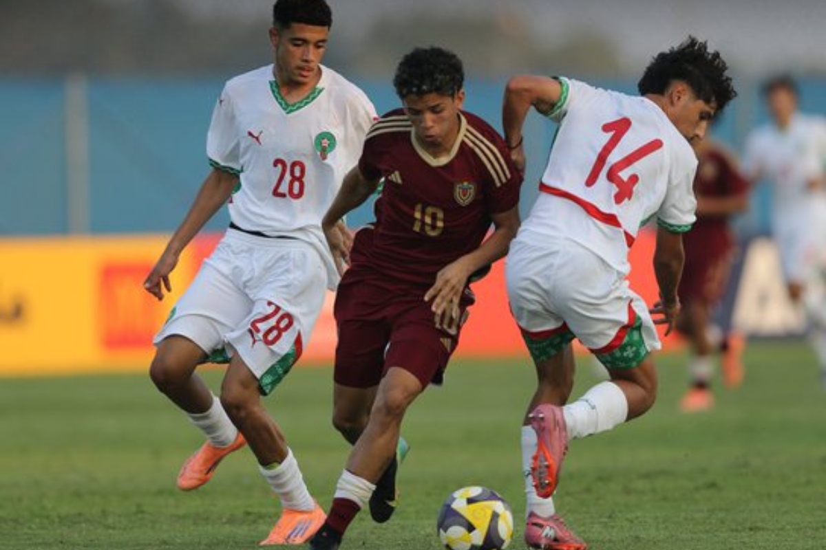 La Vinotinto Sub-17 firmó un tercer empate contra Marruecos en la Dubai Youth Challenge