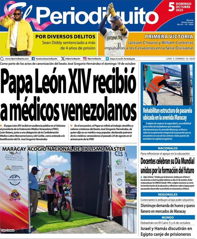Portadas de este domingo 5 de octubre de 2025