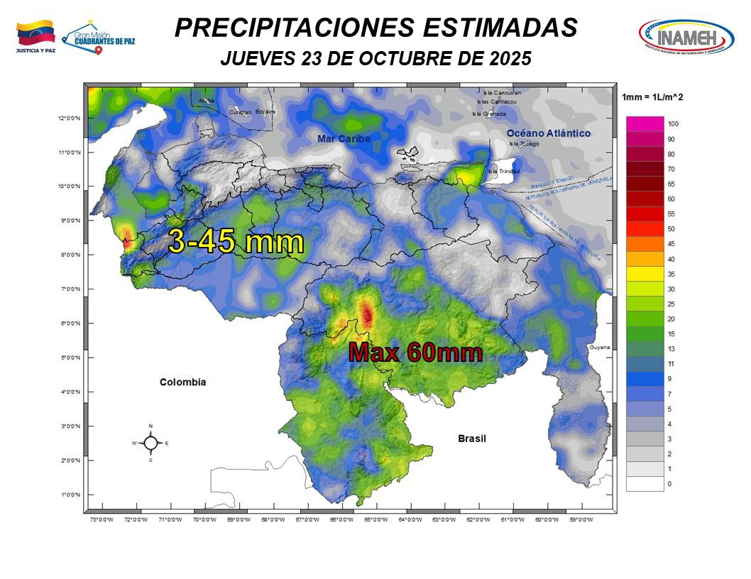 Inameh prevé la llegada de dos ondas tropicales a Venezuela