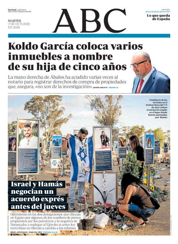 Portadas de la prensa internacional de este martes 7 de octubre de 2025