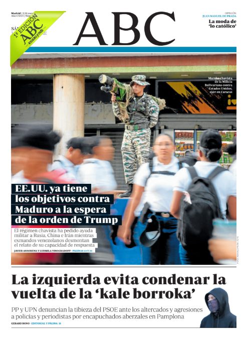 Portadas de la prensa internacional de este sábado 1 de noviembre de 2025