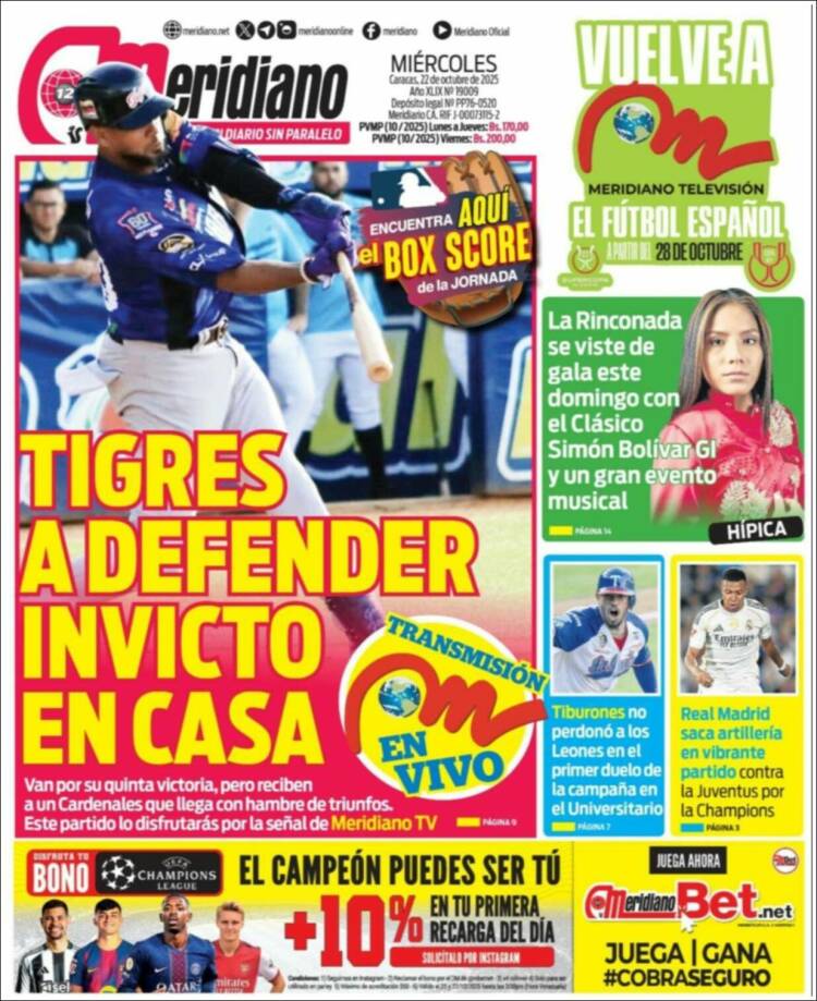 Portadas de este miércoles 22 de octubre de 2025