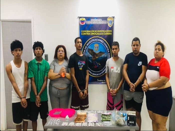 Cayó parte de la banda “Gordo Catire”: siete detenidos por venta de drogas en La Guaira