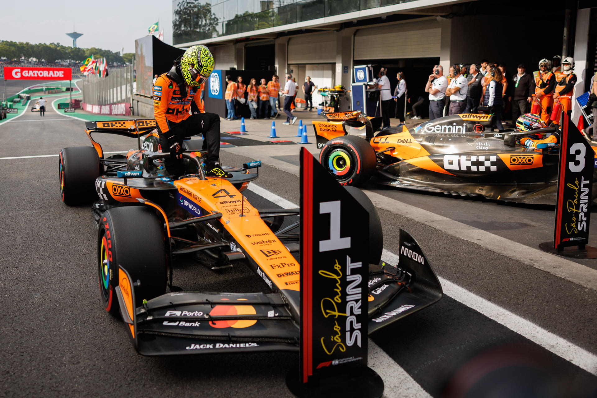 Norris mantiene el impulso al lograr la pole de la carrera sprint del Gran Premio de Brasil