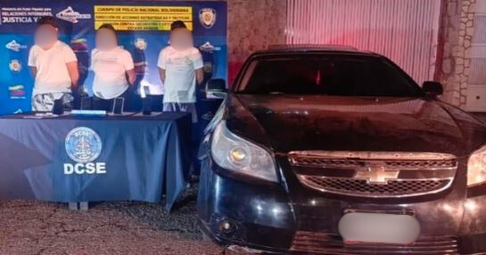 Cayó una banda que extorsionaba a un hombre con dinero y graves amenazas a su familia en Aragua