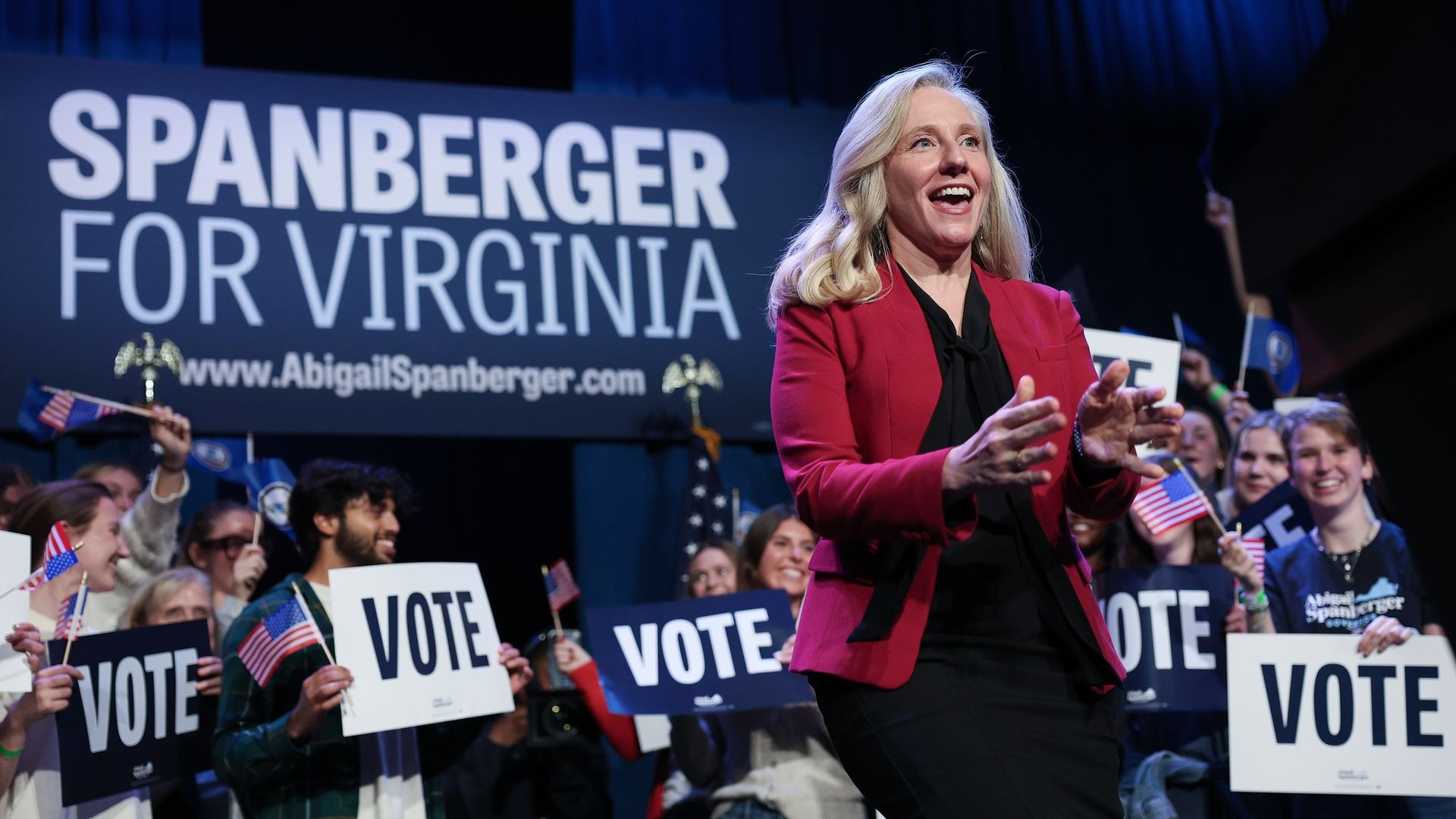 La demócrata Abigail Spanberger fue electa gobernadora de Virginia