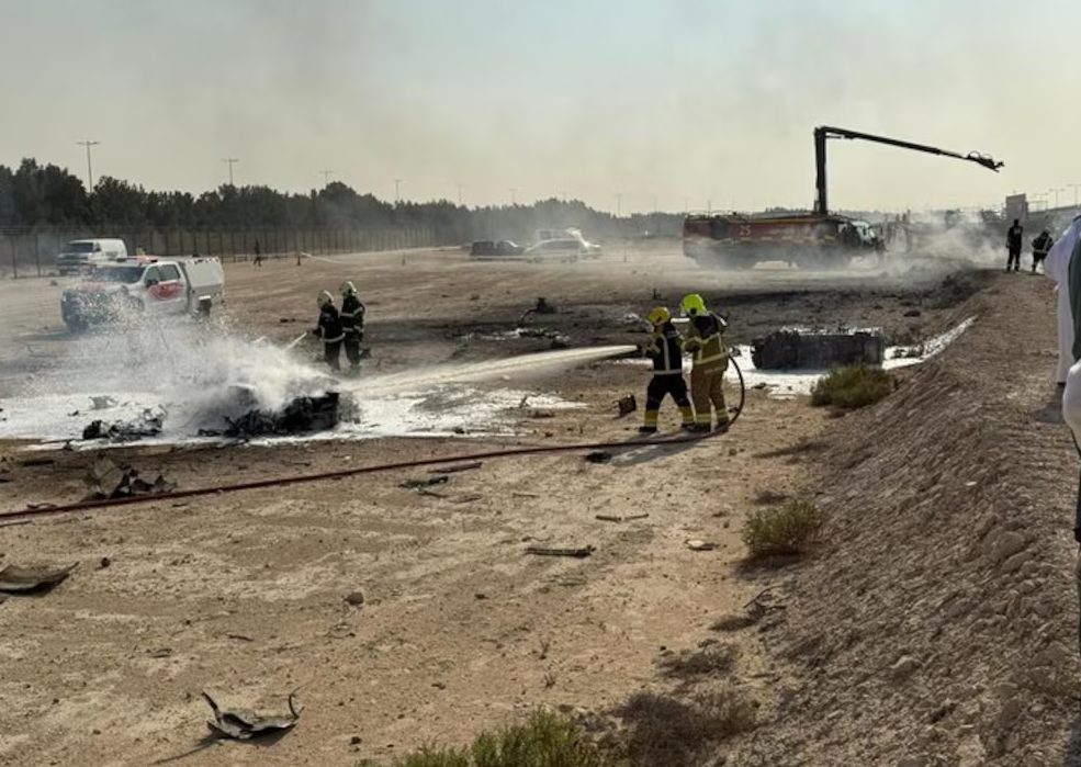 VIDEO: avión de combate indio se estrelló durante una trágica demostración en Dubái