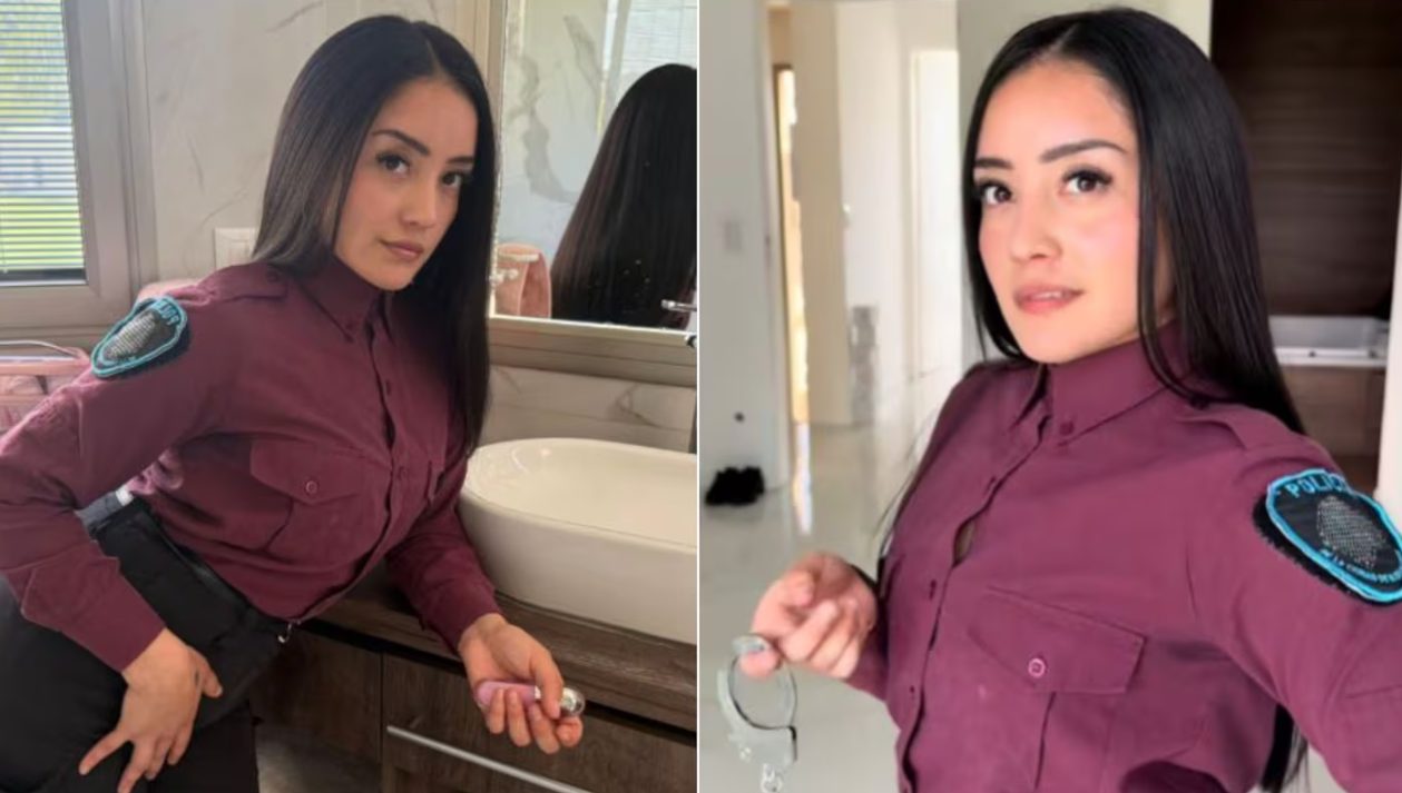 Suspendieron a una traviesa policía por publicar VIDEO en TikTok para promocionar su OnlyFans
