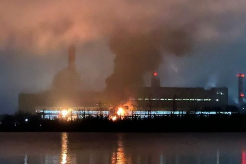 VIDEO: drones ucranianos atacaron una central eléctrica en la región de Moscú
