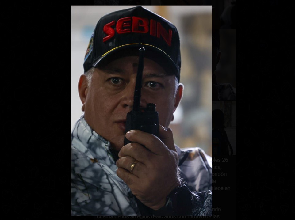 Diosdado Cabello madrugó para grabar "calma" en Maiquetía… justo cuando no hay vuelos (VIDEO)