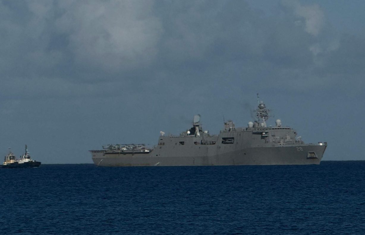 El buque anfibio USS Fort Lauderdale llegó a Islas Vírgenes para recibir reabastecimiento