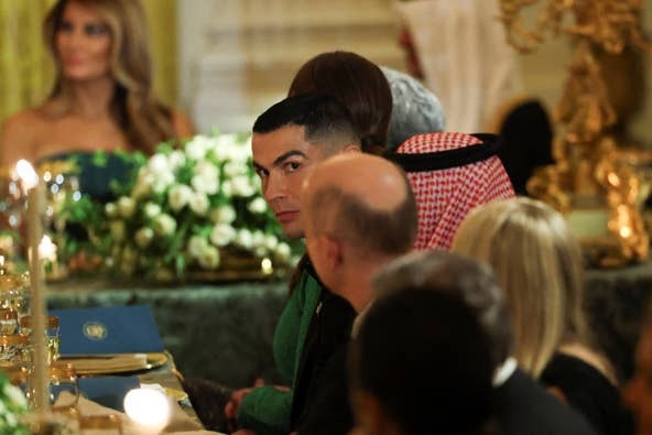 Cristiano Ronaldo, protagonista en la cena de Donald Trump en la Casa Blanca (VIDEO)