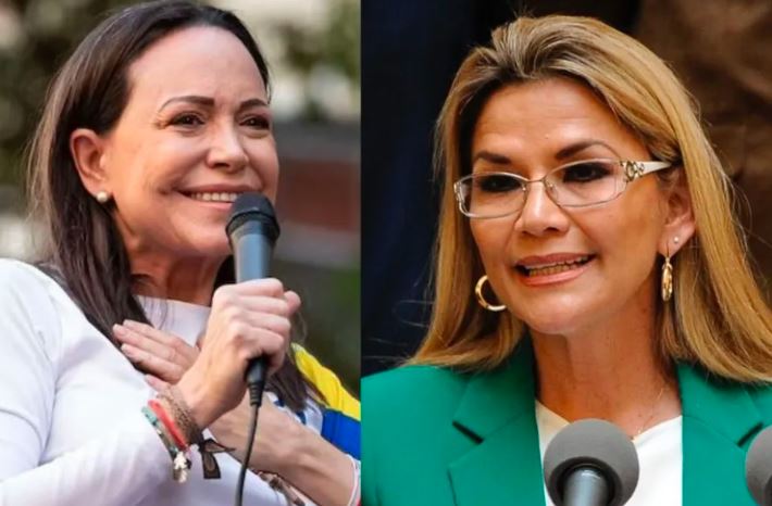 María Corina Machado celebró la anulación de sentencia contra la expresidenta Jeanine Añez en Bolivia