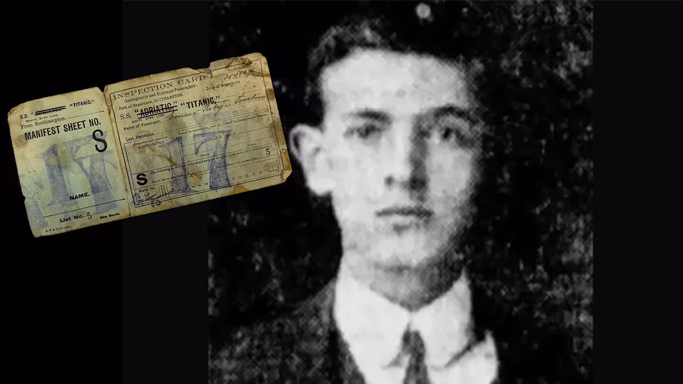 La triste historia del hombre que se subió al Titanic a último momento y la carta que dejó para el amor de su vida