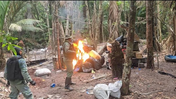 Fanb dice haber desmantelado campamento clandestino de minería ilegal en Amazonas