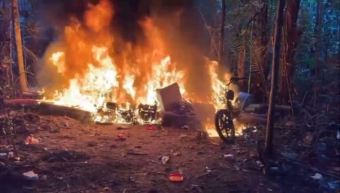 Fanb se adjudicó la destrucción de otros dos campamentos de minería ilegal en Amazonas