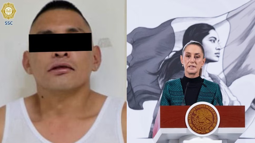 Trasladan al Reclusorio Norte al presunto agresor de la presidenta Claudia Sheinbaum