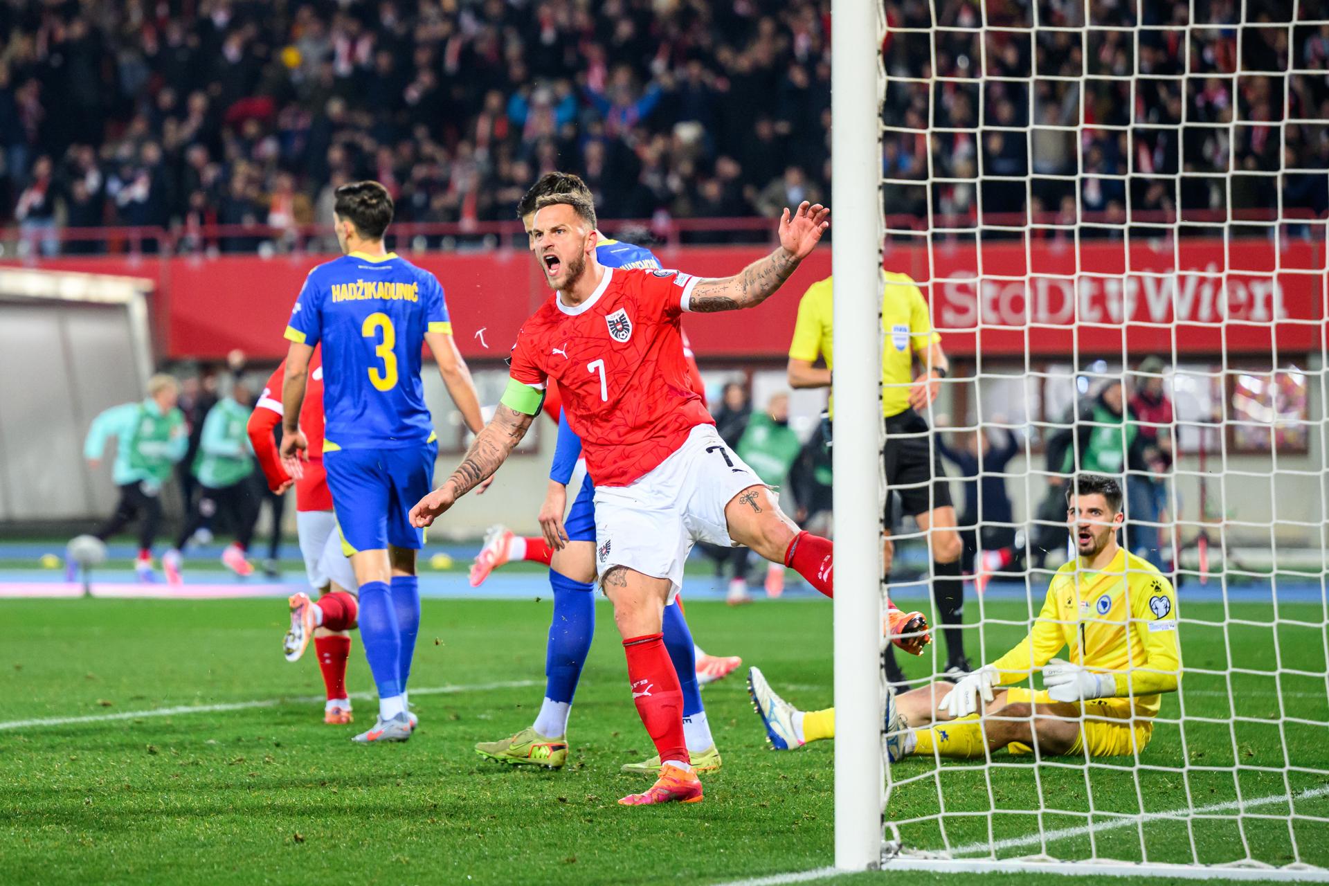 A Austria le bastó un empate ante Bosnia para clasificar al Mundial 2026