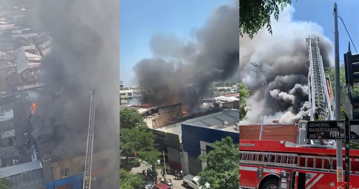 Santiago de Chile en llamas: gran incendio afecta a distintos locales comerciales (Imágenes impactantes)