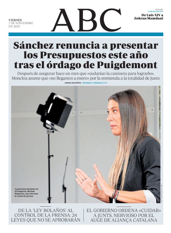 Portadas de la prensa internacional de este viernes 7 de noviembre de 2025