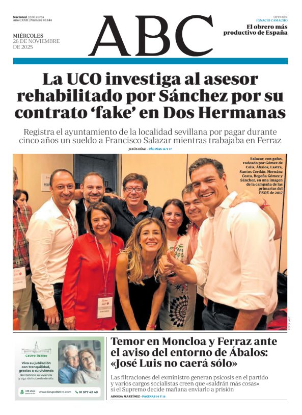 Portadas de la prensa internacional de este miércoles 26 de noviembre de 2025