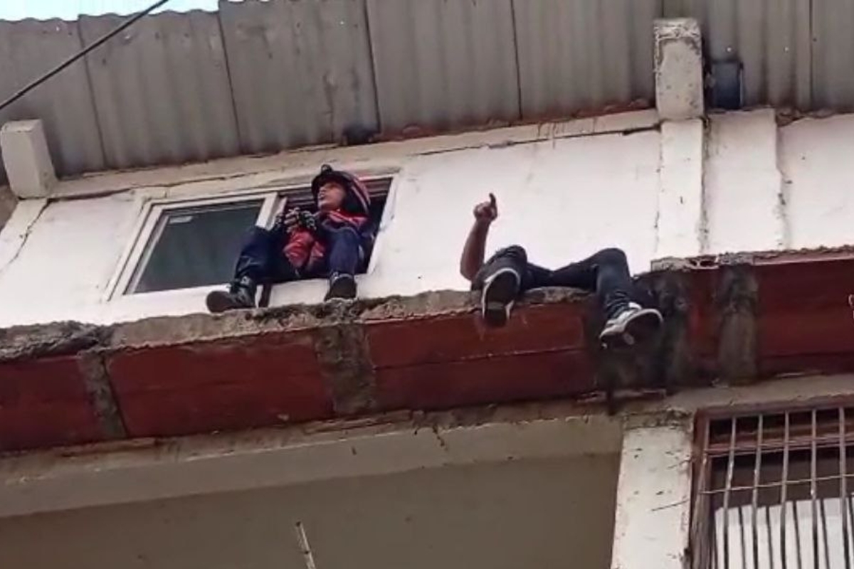 Rescate dramático en El Valle: Frustraron intento de suicidio de un hombre bajo los efectos del alcohol (VIDEO)