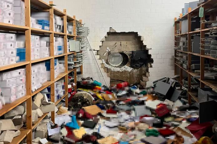 Atraco histórico en Alemania: Ladrones se llevaron botín millonario tras perforar bóveda de un banco