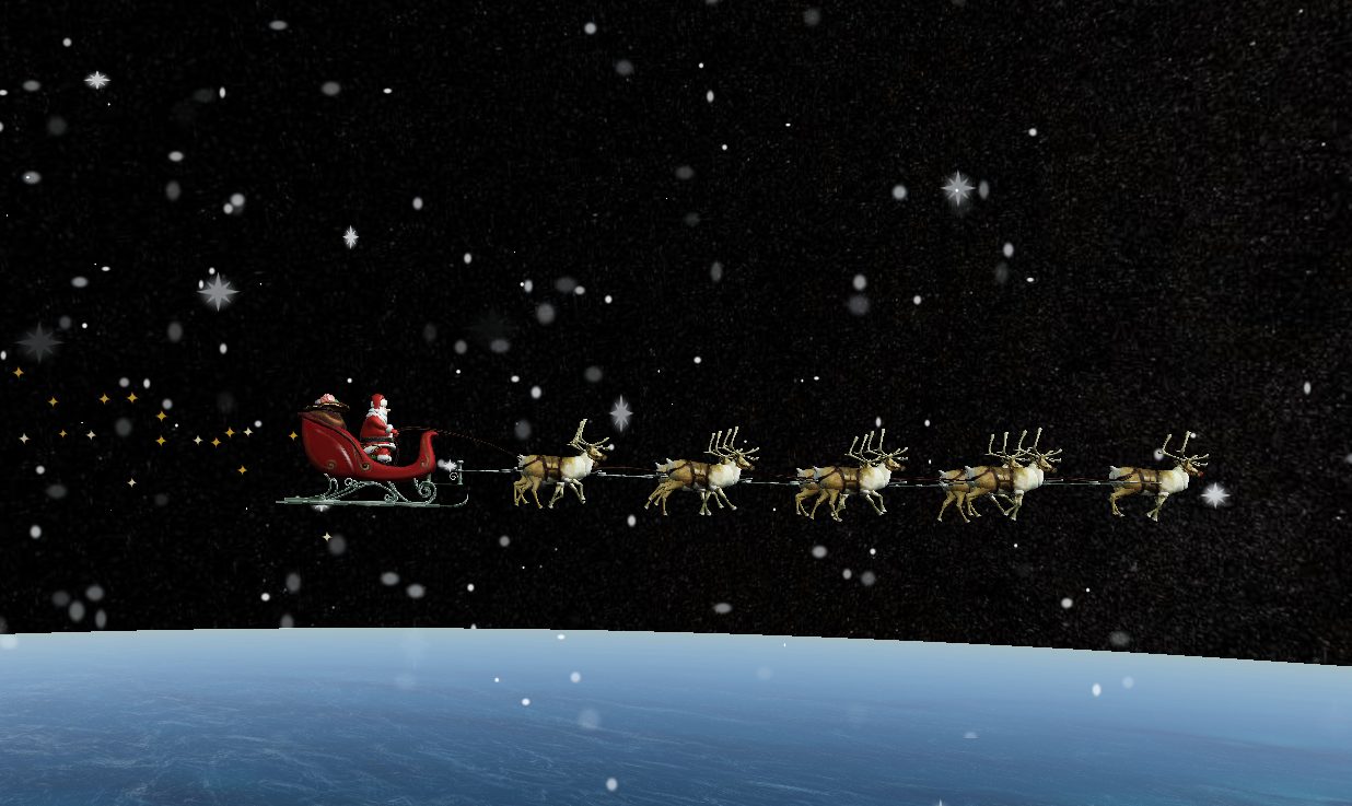 Sigue EN VIVO el trineo de Santa, que llegará a Venezuela en la noche de este miércoles