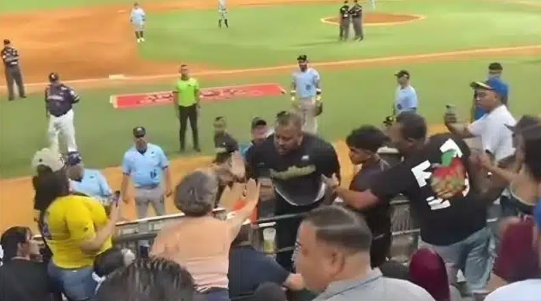 Equipo de seguridad de Navegantes protagonizó altercado con fanático de Caribes en Puerto La Cruz (VIDEOS)