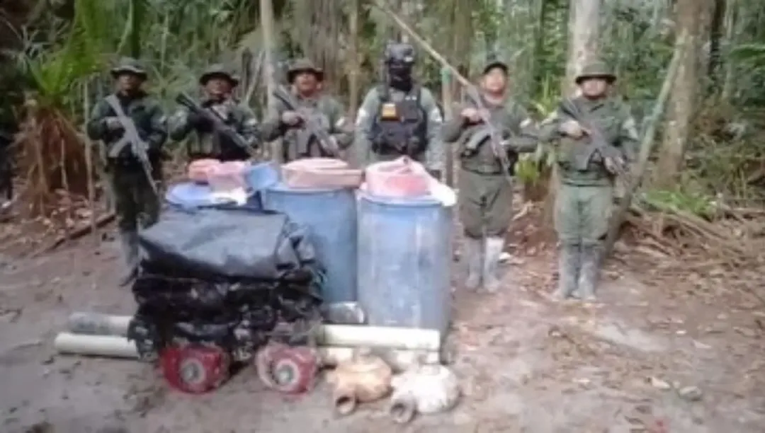 Fanb se adjudicó destrucción de equipos de minería ilegal en Amazonas