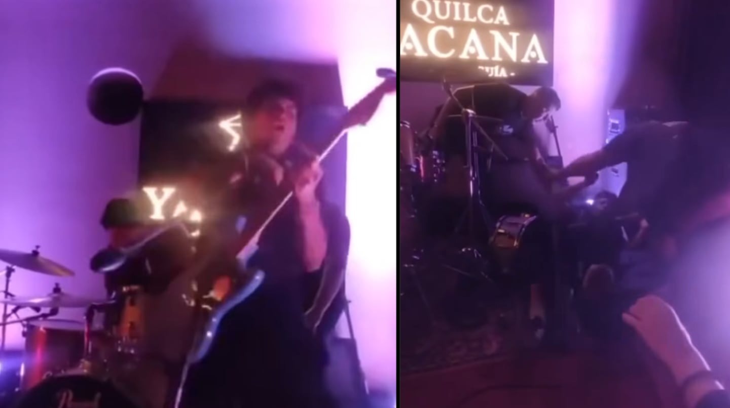 Impactante VIDEO: un cantante se electrocutó en pleno show y cayó desplomado en el escenario