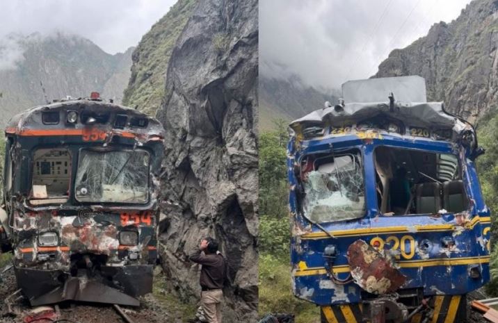Choque frontal de trenes rumbo a Machu Picchu dejó al menos 15 heridos en Perú