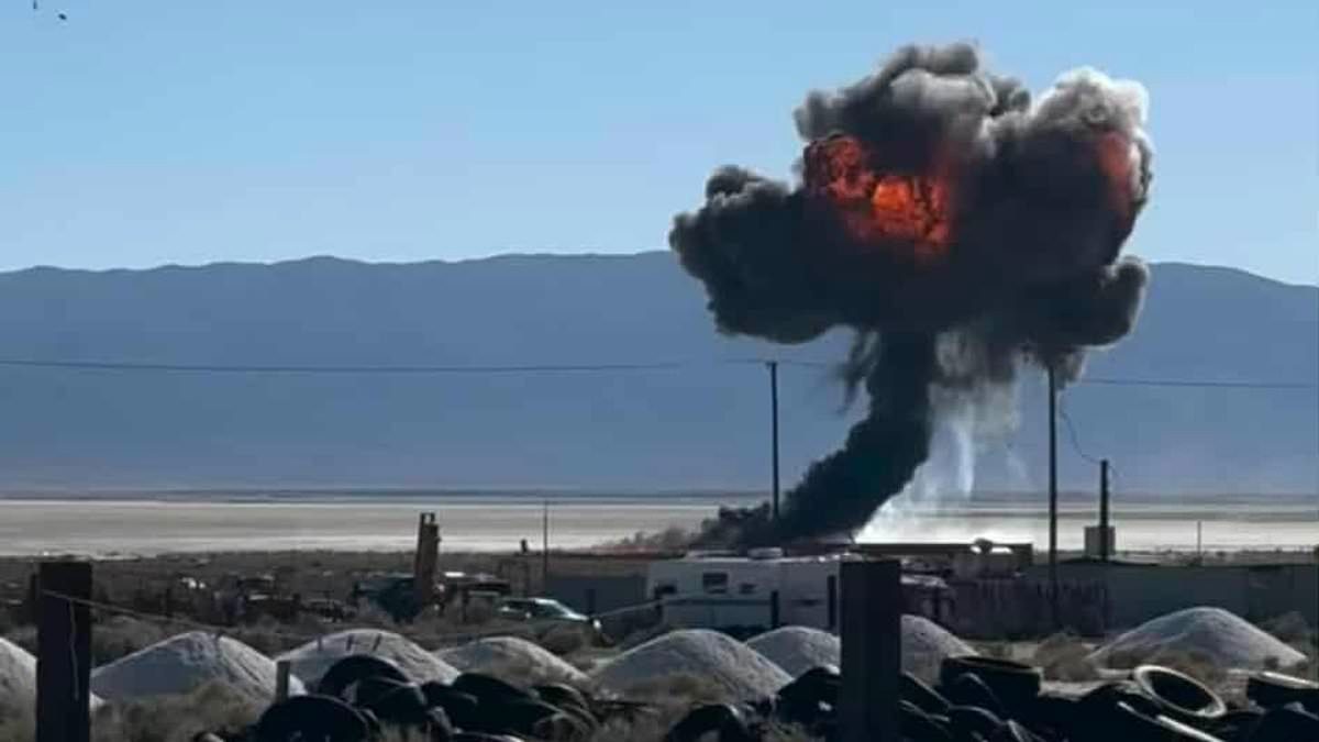 VIDEO: Avión militar de EEUU se estrelló en el Valle de la Muerte