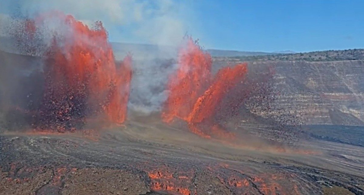 Los impresionantes VIDEOS de la triple erupción del volcán Kilauea en Hawái