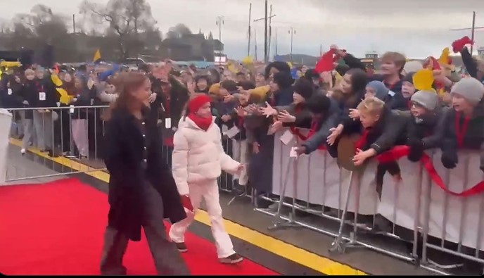 Así llegó la hija de María Corina Machado al evento de Save The Children antes de recibir el Nobel de la Paz (VIDEOS)