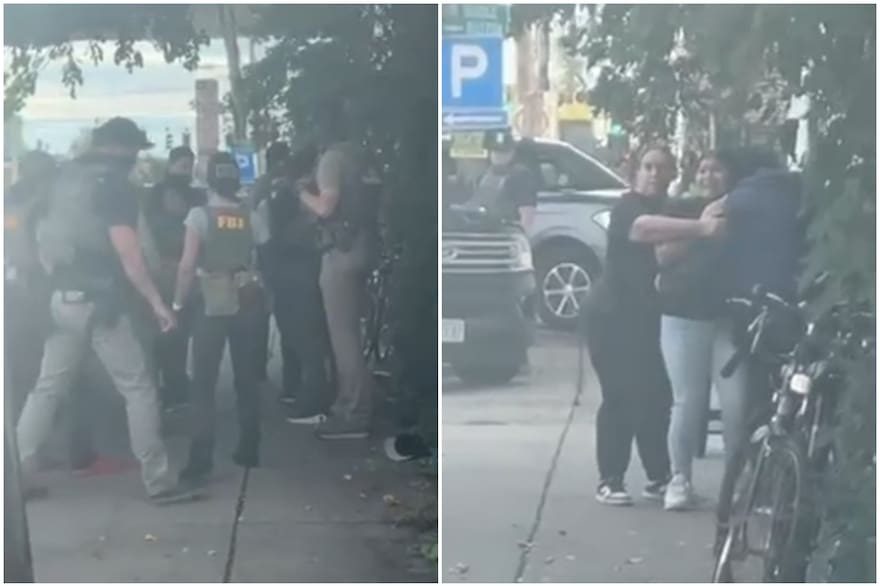 VIDEO: ICE destrozó vehículo de una residente legal para detenerla y la mandó al hospital