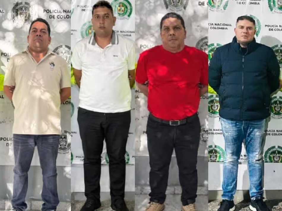Cayeron en Colombia cuatro traficantes de droga pedidos en extradición por EEUU