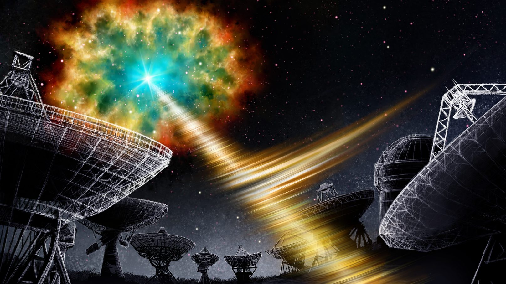 Misteriosa ráfaga rápida de radio emite energía a 1.500 millones de años luz