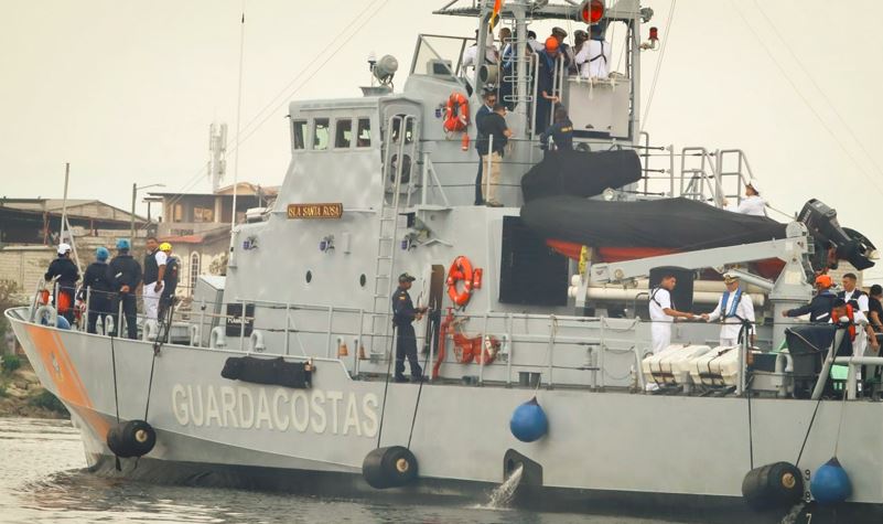 Ecuador incorporó a su flota una lancha guardacostas donada por EEUU para combatir al narcotráfico