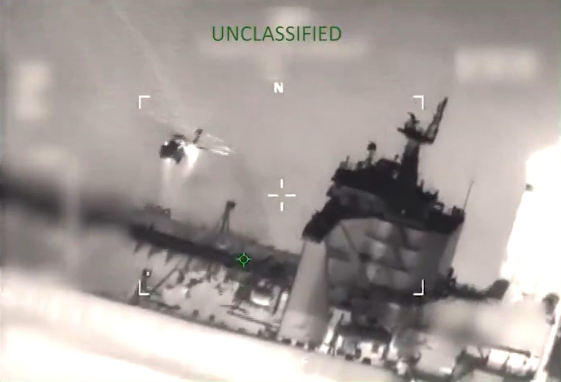 EEUU difundió VIDEO de la interceptación del buque fantasma M/T Sophia en el Caribe