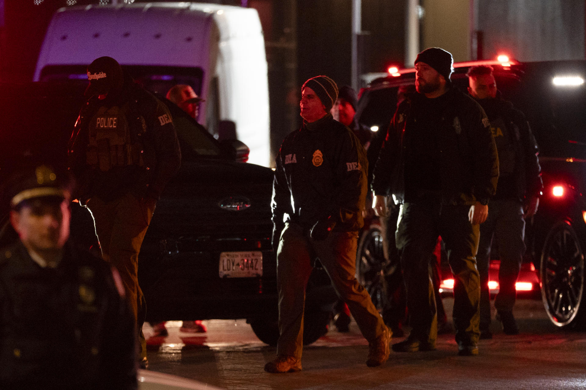 Departamento de Policía de Nueva York custodia el traslado de Nicolás Maduro (FOTO)