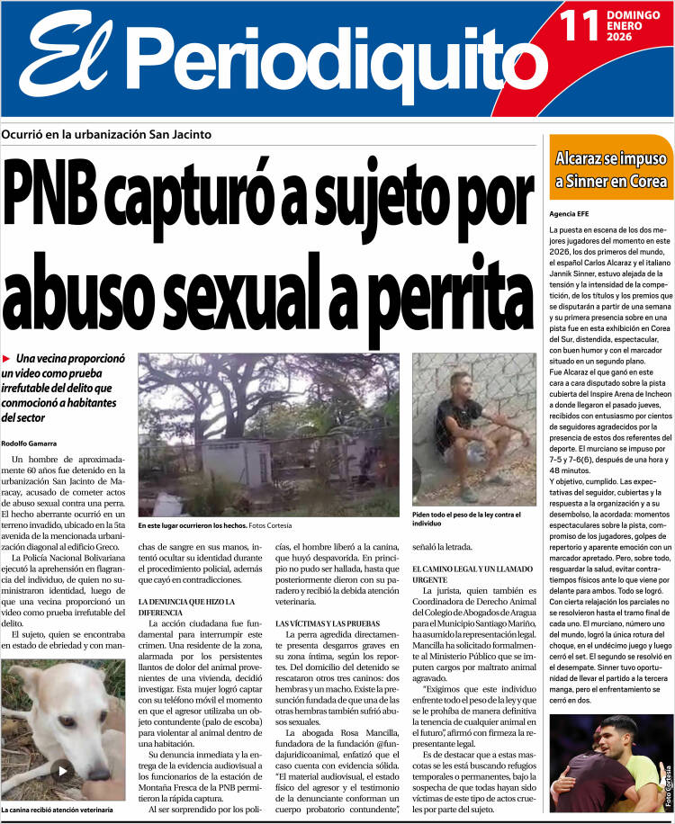 Portadas de este domingo 11 de enero de 2026