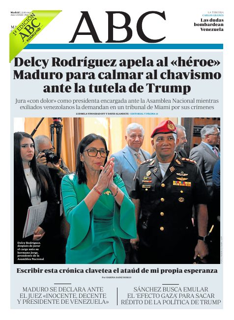 Portadas de la prensa internacional de este martes 6 de enero de 2026