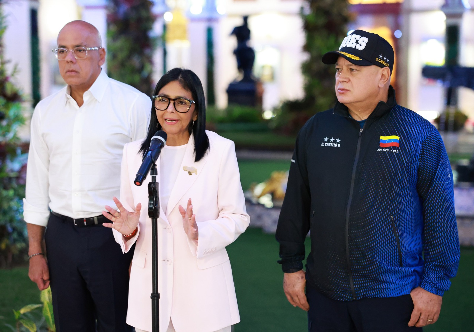 Delcy Rodríguez condicionó el proyecto de ley de amnistía para presos políticos