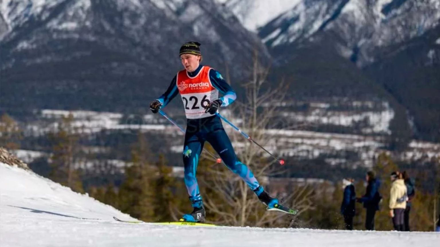 Venezolano Nicolás Claveau se estrenó en los Juegos Olímpicos de Invierno en Milán-Cortina