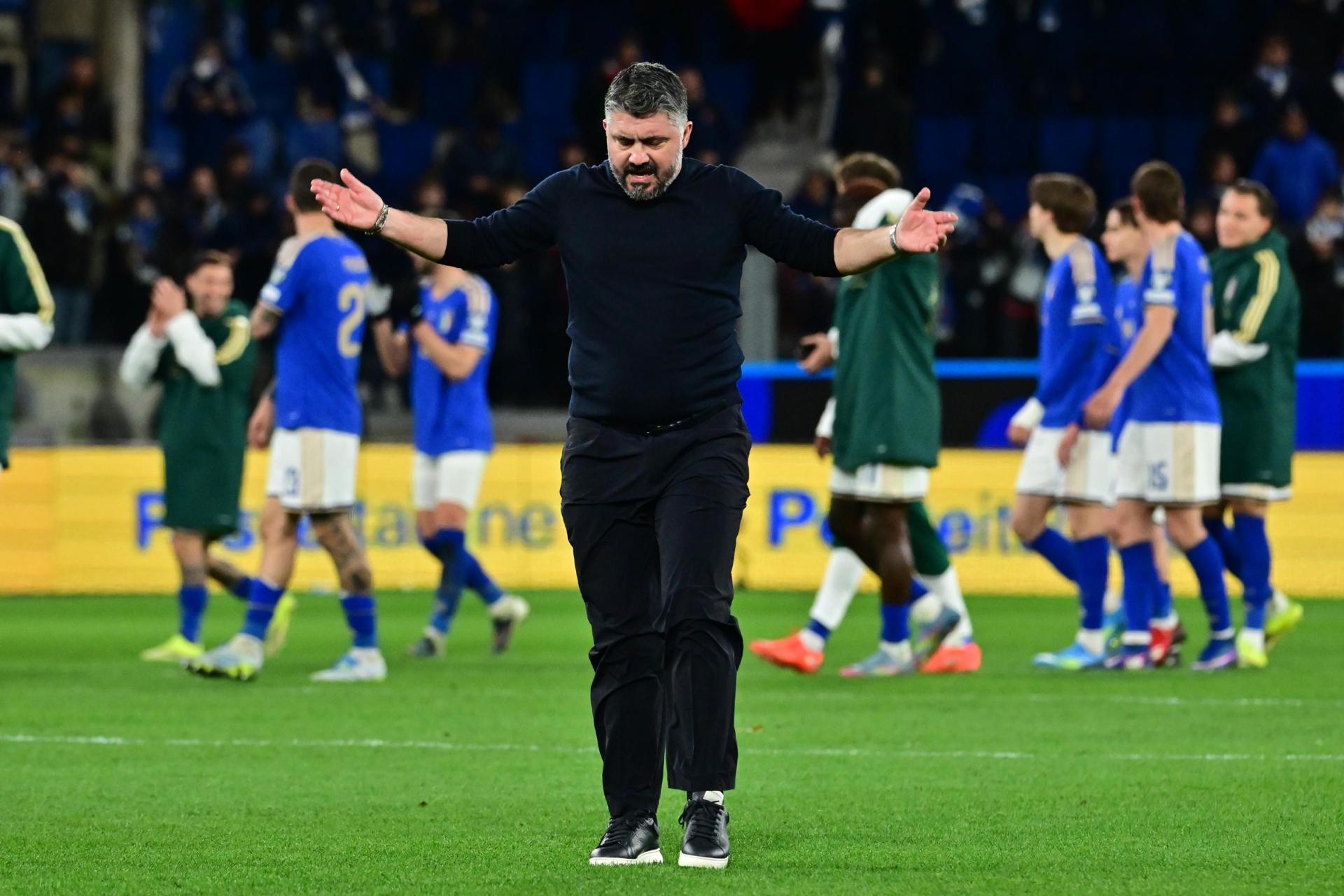 Pese a otro fracaso, la Federación Italiana de Fútbol confía en la continuidad de Gattuso