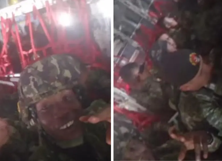Militar se grabó momentos antes de la caída del avión Hércules en Colombia (VIDEO)
